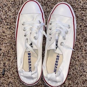 White slip on converse